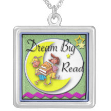 Silbernes Necklace_Dream groß - gelesen Personalisierte Halskette