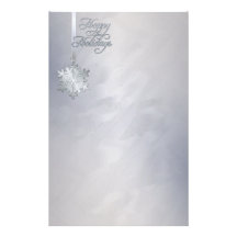 Silbernes Schneeflocke-silberne Folien-Feiertags-B Bedrucktes Büropapier