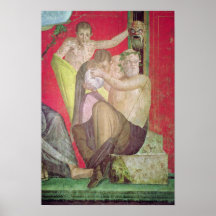 Silenus und der junge Satyr, Ostwand Posterdruck
