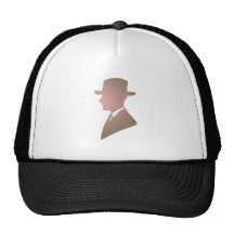 Silhouette Mann mit Hut man with hat Baseballcap