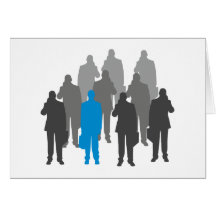 Silhouette Männer men Grußkarte