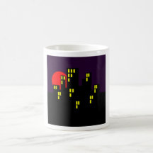 Silhouette Stadt city town Haferl