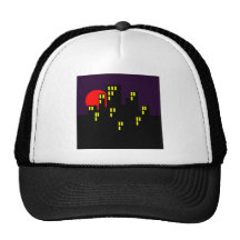 Silhouette Stadt city town Trucker Cap