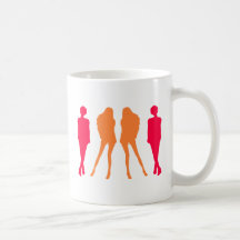 Silhouetten silhouettes Frauen women Haferl