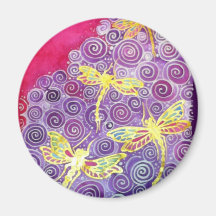Silk Libellen-Malerei magnrt durch Cyn Mc Magnets