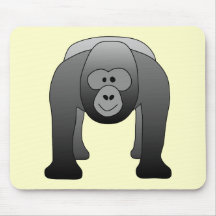 Silverback-Gorilla-Cartoon Mauspads
