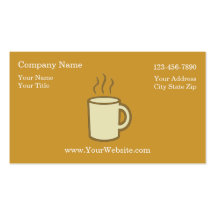 Simple Coffee Business Cards