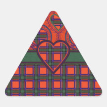 SinclairScottish Tartan Dreieckaufkleber