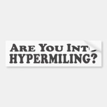 Sind Sie in Hypermiling? - Autoaufkleber