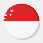 Singapur-Flagge Kühlschrankmagnete
