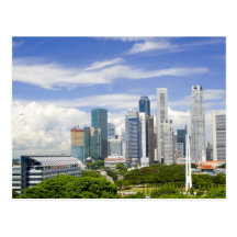 Singapur-Stadtbild Postkarte