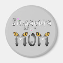 Singapura Katzen-Mamma-Geschenke Magnete
