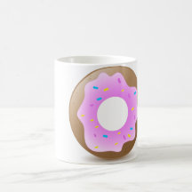 Single Pink Donut Coffee Mug