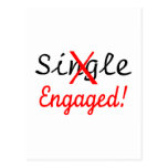 Single (verlobt) postkarte