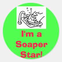 sinksoap, bin ich ein Soaper Stern! Aufkleber