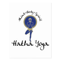 Sinneskörper-Geist Hatha Yoga-Geschenk Postkarten