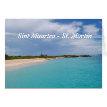 Sint Maarten - St- Martinstrand-Szene Karte