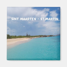 Sint Maarten - St- Martinstrand-Szene Magnete