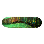 Sinus-Stadt: grünes Skateboard Skateboardbrett