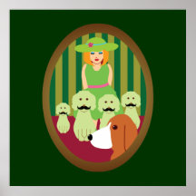 SIS u. P und die Mustached Hunde des Geheimnisses Plakat