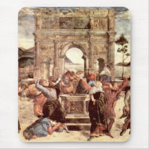 Sistine Kapelle - Bestrafungen des Levites Mousepad