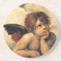 Sistine Madonna Engel durch RAPHAEL Raffaello Bierdeckel