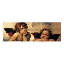 Sistine Madonna Engel durch RAPHAEL Sanzio Visitenkarten