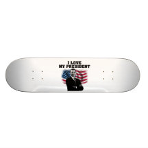 skaboard I Liebe mein Präsident Skateboarddeck