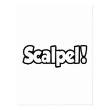 Skalpell! Postkarte