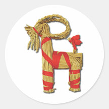 Skandinavische Weihnachten-Ziege Sticker