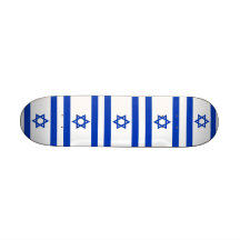 Skateboard mit Flagge von Israel Individuelle Skatedecks