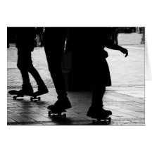 Skateboarding in Central Park, NYC Cards