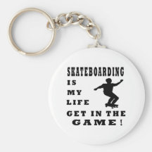 Skateboarding ist mein Leben Schlüsselanhänger