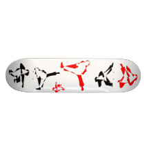 Skateboardkaratetritte Individuelle Skateboarddecks