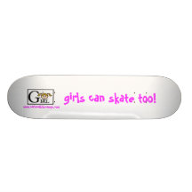 Skatenmädchen. Skateboardbrett