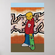 Skater-Gassen-Plakat