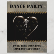 Skeleton Liebe-Herzen Individuelle Flyer