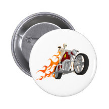 Skeleton Radfahrer u. Flammen: Button