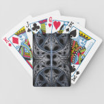 Skelettartige Hall-Fraktalkunst Pokerkarten