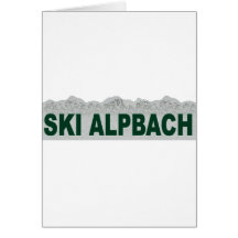 Ski Alpbach Grußkarte