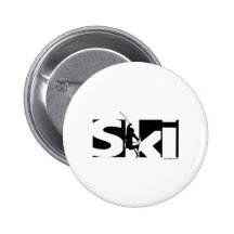 Ski Anstecknadelbuttons