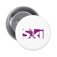 Ski Anstecknadelbuttons