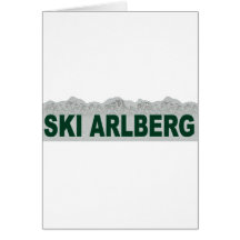 Ski Arlberg Grußkarte