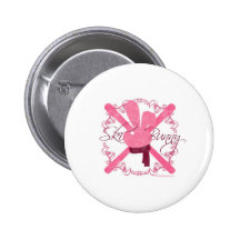 Ski-Häschen Button