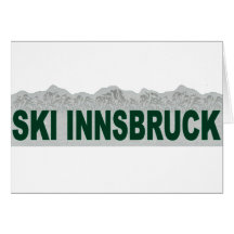 Ski Innsbruck Grußkarte