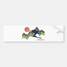 Ski Vermont Auto Aufkleber