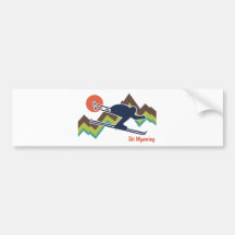 Ski Wyoming Auto Sticker