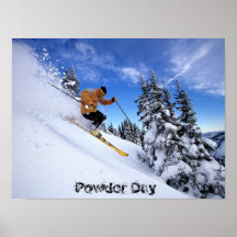 Skifahren-durchschnee-wallposter