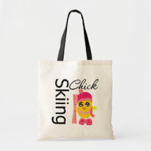 Skifahren-Küken Tasche
