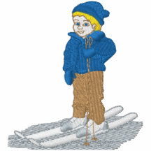 Skifahrer-Junge